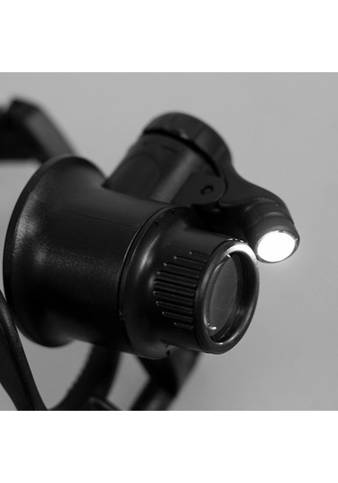 Ebitda 9892g Led Işıklı Büyüteçli Tamir Gözlüğü 10x-25x, 4 Açıklık Seçenek