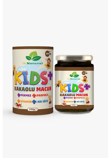 Dr. Natural Kakao Arı Sütü Propolis Pekmez ve Vitamin Çocuk Macunu 240 G
