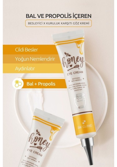 3w Clınıc Bal Ve Propolis Ile Besleyici, Nemlendirici Göz Kremi 3w Clinic Honey Eye Cream