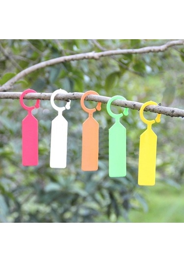 Trendooze Homyl 100 Adet Pp Sera Etiketi Sarı Bitki Bahçe Daire