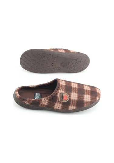 Gezer Erkek Kışlık Rahat Taban Ev Bahçe Terlik Kahve