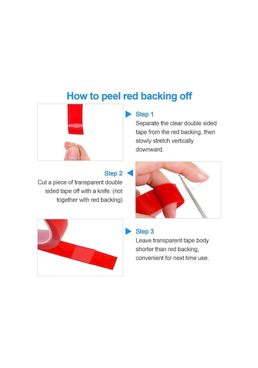 3/5/8/10/12/15/20/30/35mm Çift Taraflı Yapışkan Bant Akrilik Şeffaf Hiçbir Iz Etiket Led Şerit Araba Sabit Tablet Sabit 50m-0.2mmx4mm