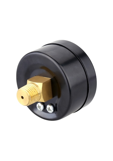 Symbee Metal Kasa Çift Ölçekli 0 -30inhg/0 -1bar Vakum Manometresi - Suya, Yağa, Hava Uygun, Taşınması Kolay Basınç Ölçer Aracı