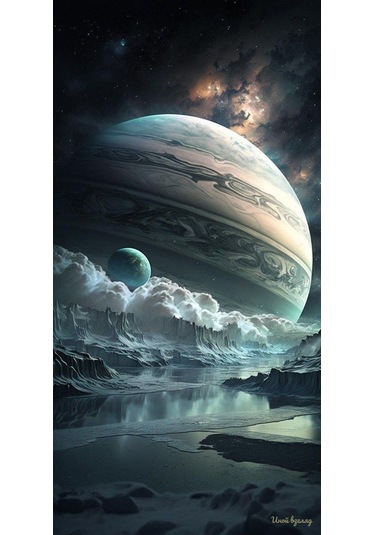 Gezegen Kanvas Tablo Ev Duvar Salon Ofis Dükkan Hediyelik Dekarasyon Süsü