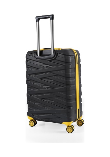 Ççs Nc-092 Abs Orta Boy Valiz Siyah-sarı Siyah - Sarı