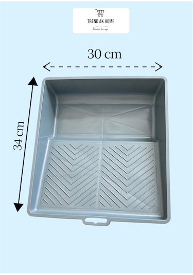 3lü Profesyonel Boyacı Seti Büyük Boy Tava Ve Rulo Robot Fırça Duvar Tavan Vb. Boyama Alanı