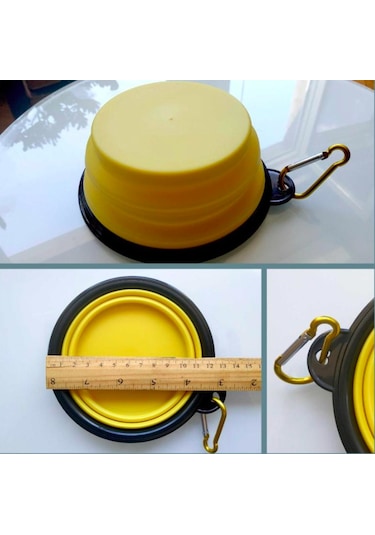 Omeniv Katlanır Mama Su Kabı Kedi Köpek Suluk Evcil Hayvan