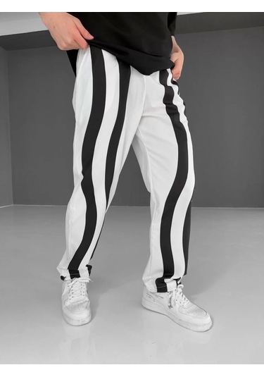 Paraşüt Kumaş Eşofman - Beyaz Beyaz