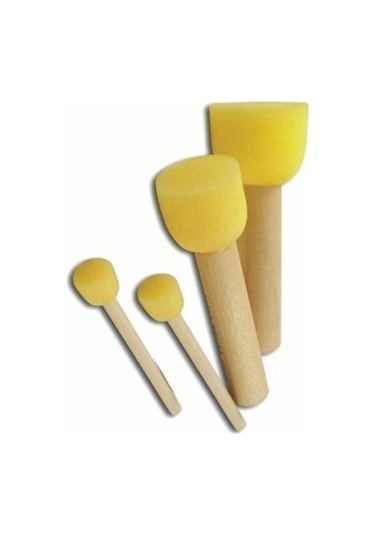 Sünger Tampon Fırça Seti 4'lü