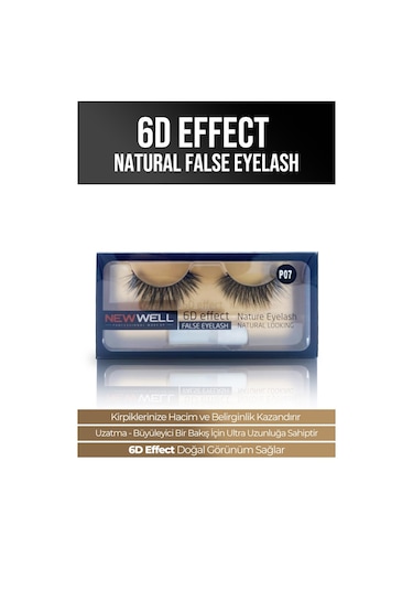 New Well P07 6D Effect Natural False Eyelash