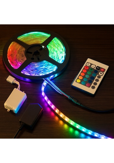 Periboia Rgb Şerit 54 Led Kumandalı Usb Bağlantılı