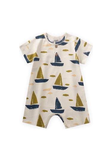 Cigit Desenli Tulum 0-4 Yaş Ekru Ekru