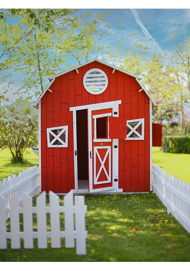 Mandu Ahşap Kar Kızağı Kırmızı