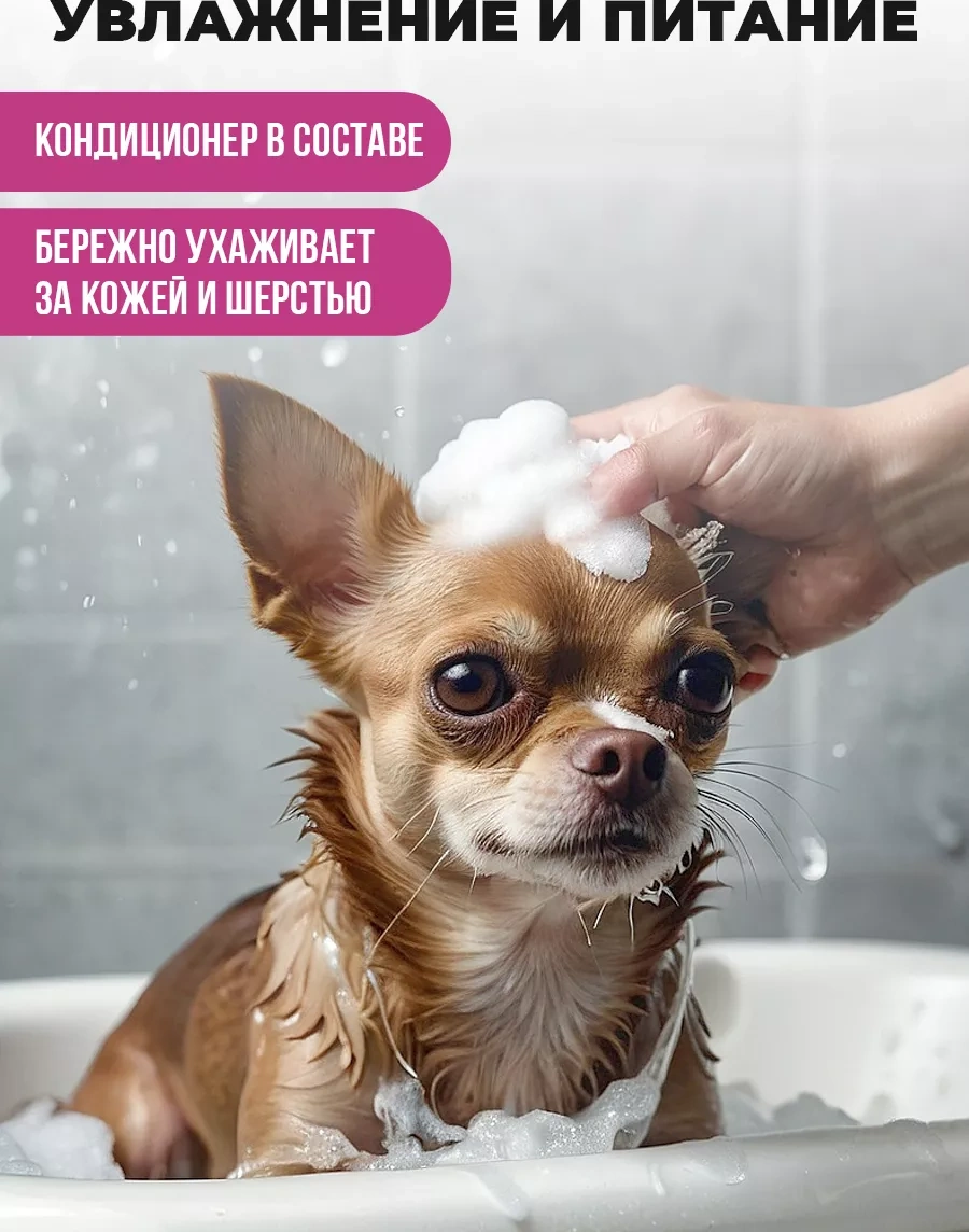 Spets Köpekler İçin Hipoalerjenik Kısa Tüy Şampuanı 1l 164158697