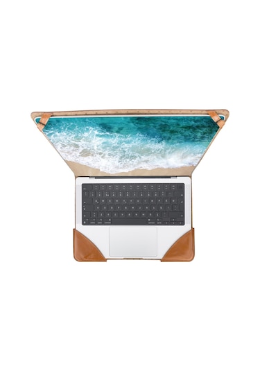 Bouletta Chester Deri 13-14 inç Apple Uyumlu MacBook Kılıfı RST2EF Taba