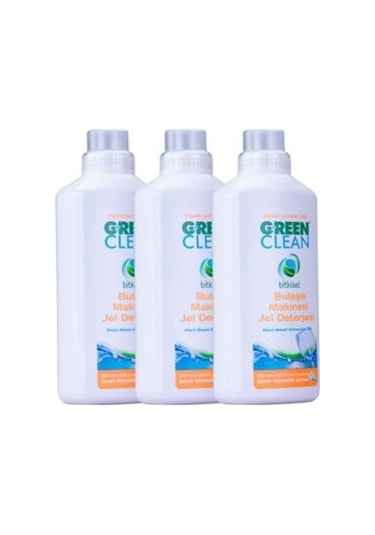 Green Clean 1Lt 3Lü Bulaşık Makinesi Jel Deterjan