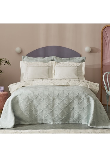 Karaca Home Diamond Çift Kişilik Düet Set Mavi