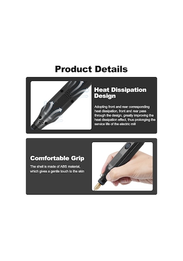 Suofeng 3 Hızlı Mini Döner Alet Seti - 36 Parça Aksesuarlı Polisaj, Temizleme Ve Dıy El Aleti