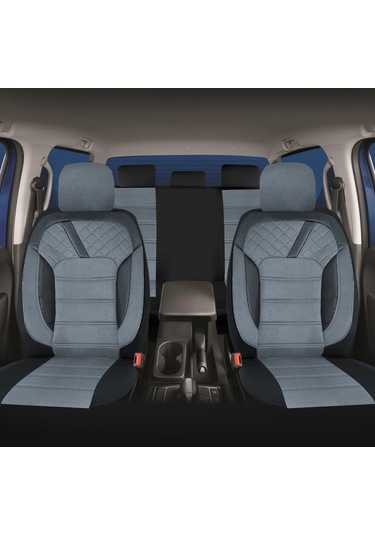 Pandami Oto Koltuk Kılıfı, Tam Set, Tay Tüyü / Bebek Mavisi