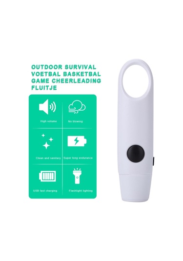 Suntek Elektronik Düdük Spor Elektrikli Kordonlu Beyaz Beyaz