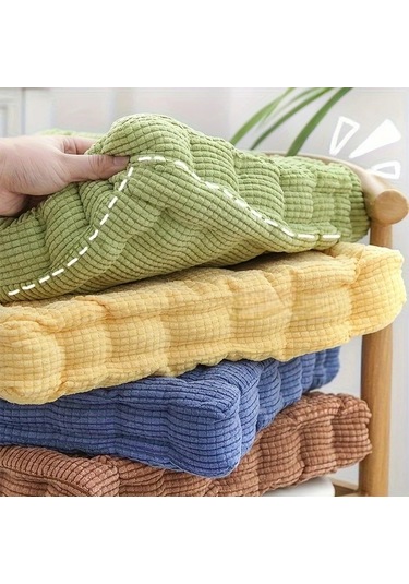 Fochsia Yumuşak Kalın Hasır Minder Ofis Sandalye Koltuk Pencere Yeşil Ev Dekorasyon Açık Yeşil