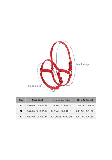 Mufunye 6mm Kalınlaştırılmış Ayarlanabilir At Başlığı: Dayanıklı Ve Kontrol Kolaylığı Sunar Kırmızı / Mavi / Siyah, S / M / L