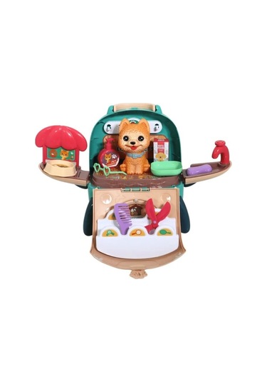 Sırt Çantalı Pets House İkili Set - Mavi