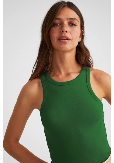 2'li Paket Fitilli Halter Yaka Örme Atlet NAR