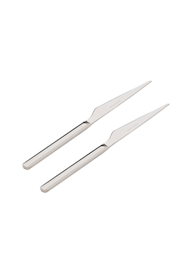 Mudo Home New Premıum Steel 2'li Tatlı Bıçağı Gümüş