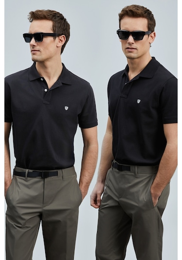 Lufian Erkek T Shirt 111040206s2 Siyah-siyah Siyah-siyah