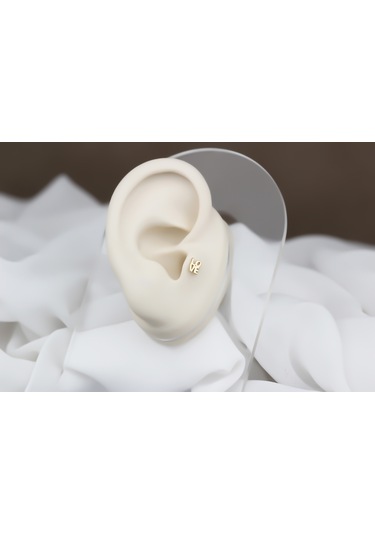 Glorria Altın Love Tragus Piercing Altın