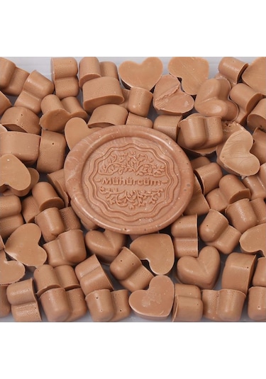 Mühür Mumu Eritme Kalp Boncuk Paket Model No: 107 KARAMEL SÜTLÜ