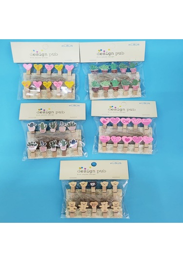 Ahşap Notluk İpli Mandal