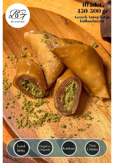 Bol Hakiki Antep Fıstıklı Muska - 10 Adet - 450-500 Gr