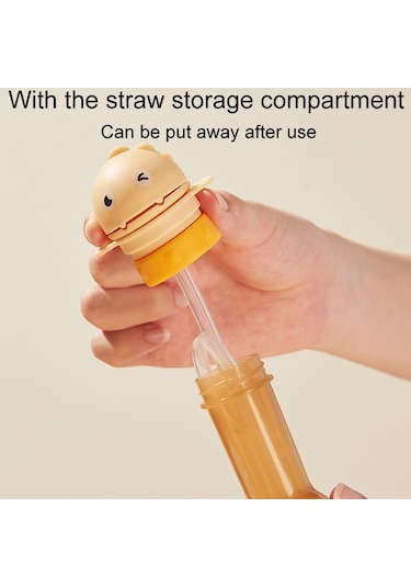 Sones Çocuklar İçin Maden Suyu Taşınabilir Pipet Kapağı Bebek İçme Suyu Şişesi Dönüştürücü Yeşil