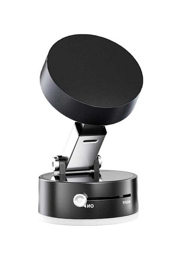 Pazly Manyetik Vakumlu Araç & Masa Telefon Tutucu - Katlanabilir, Taşınabilir, Siyah/beyaz/pembe, 5.9x5.9x4.3cm