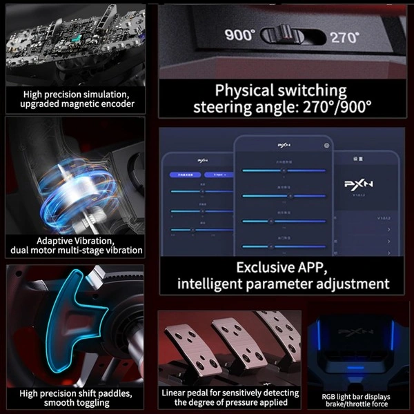 Pxn V9 Gen2 Oyun Direksiyon Seti Ps3/ps4/pc/xboxone/xboxseries