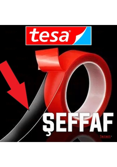 Tesa alman Markası Şeffaf Çift Taraflı Güçlü Köpük Bant 20 KG