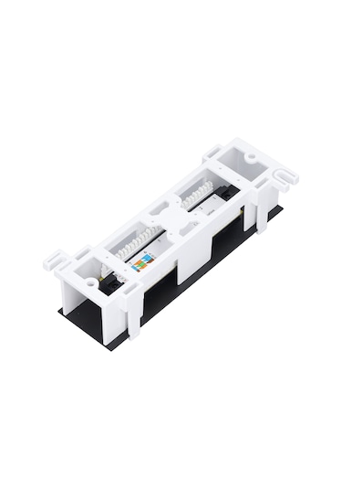 Lemestar 8 Port Rj45 Ağ Patch Panel, Duvar Montajlı, Cat.6, 568a/b Kablolama, Toz Kapaklı, Abs Kasa, Ses/veri/kabloları Dağıtımı