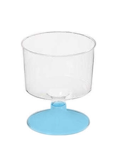 Ayaklı Shot Bardağı Mavi 50 Ml - 6 Adet