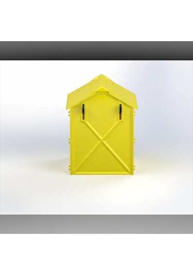 Plastik Kuş Yuvalığı Demonte 15x15x20 Sarı