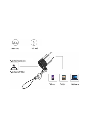Earldom Tc15 Tak Çalıştır Type-c To Lightning Dönüştürücü - G M378