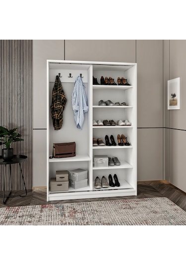 Başak Antrasit Detaylı Dolap