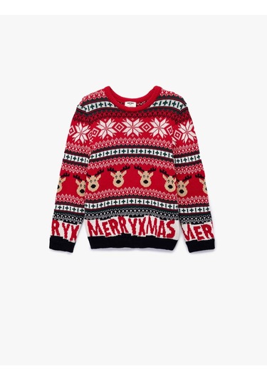 Koton Kırmızı Erkek Çocuk Kazak 6wkb90012tt Kırmızı