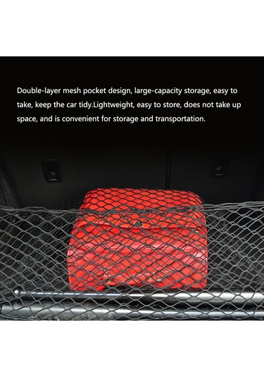 Tenfowee Araç Bagajı Çift Katlı Depolama Filesi - Geniş Kapasiteli Ve Dayanıklı