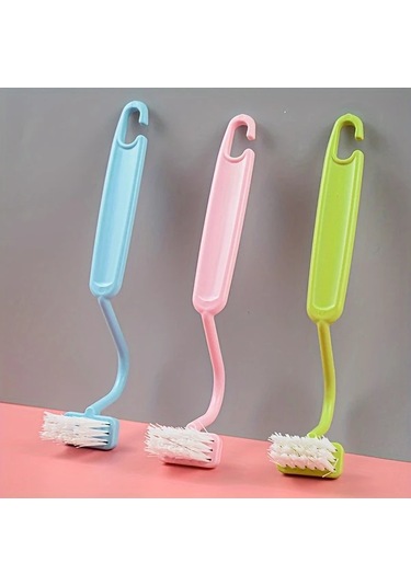Chenkestoreone Yeşil V Şeklinde Klozet Fırçası Ölü Nokta Bırakmaz Duvara Asılır Banyo Aleti Yeşil