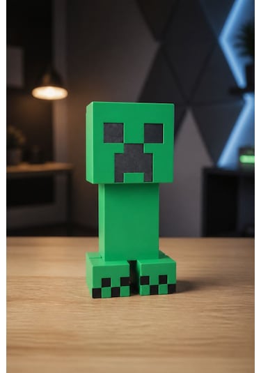 Minecraft Creeper Kulaklık Standı Ve Dekor Figürü 3d Baskı Gaming Masaüstü Aksesuarı
