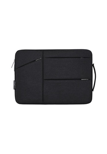 14 İnç Dizüstü Bilgisayar Çantası Yumuşak Astarlı Fermuarlı Koruyucu Kılıf Dizüstü Bilgisayar Çantası Taşınabilir Çanta Black