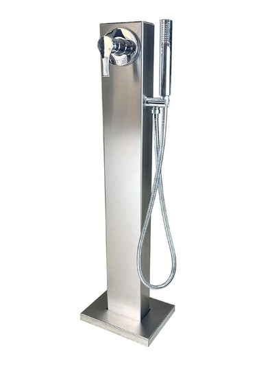 Kısa Paslanmaz Havuz Duş Kulesi Sıcak Soğuk