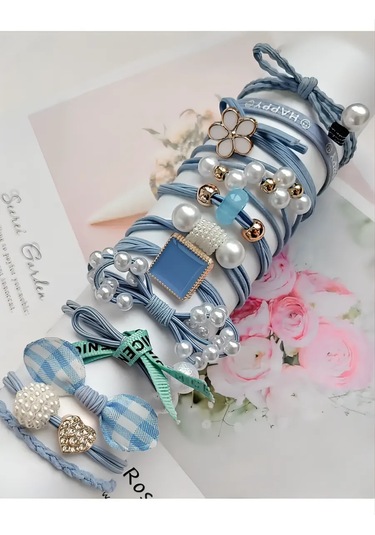 Mını Shop Msk Saç İçin Toka Seti 12 Adet 152022895 Açık Mavi